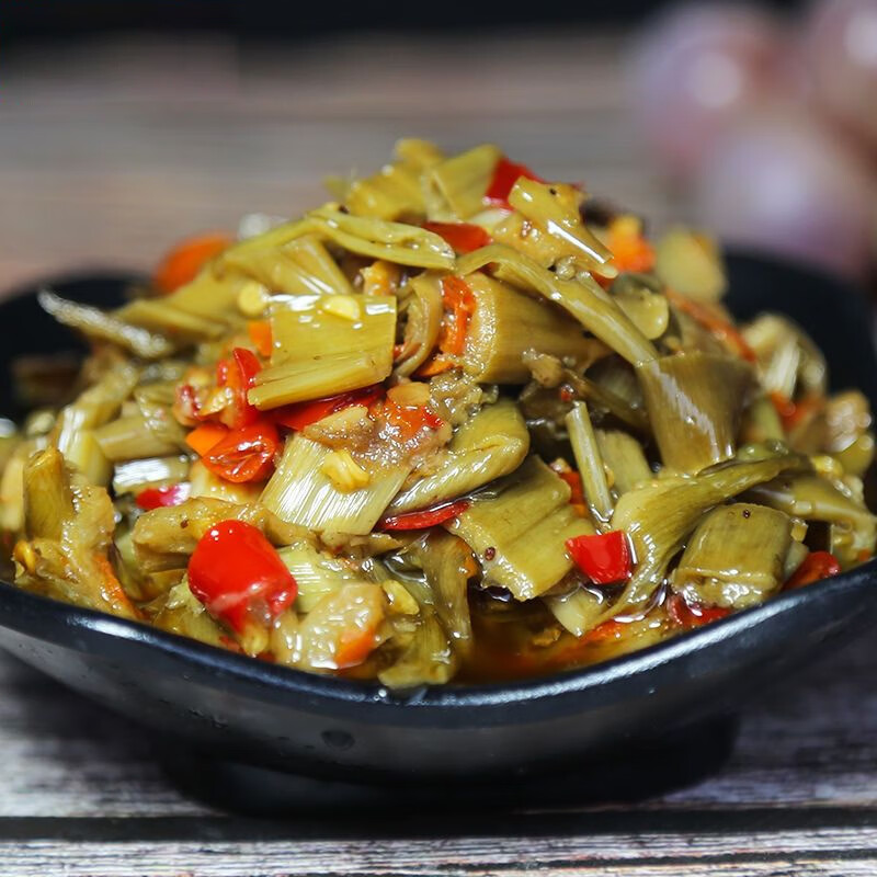 5折 江西辣菜特产酸辣芋荷菜下饭菜梗腌咸菜泡菜芋头梗酸菜梗芋苗酸