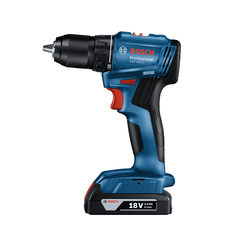 博世(bosch)gsr 185-li 18v无刷锂电起子机充电手电钻螺丝刀(含2.