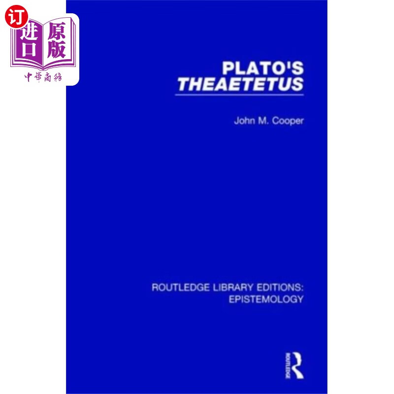 海外直订Plato's Theaetetus 柏拉图的《忒埃提图斯》
