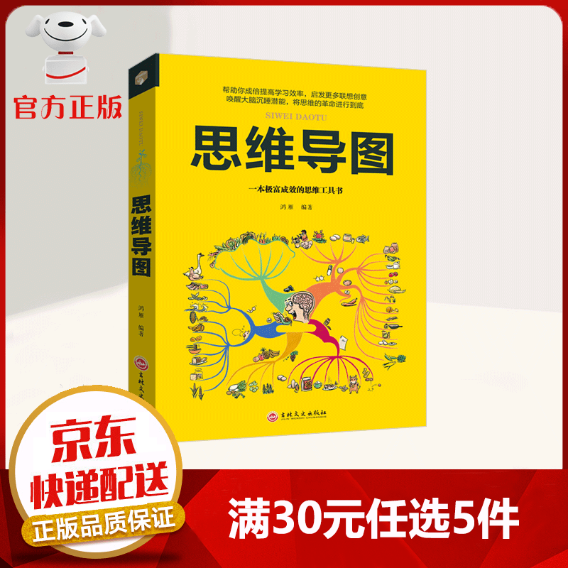 【9.9元特价专区包邮】思维导图 逻辑思维训练 一本极富成效的思维工具书强大脑级记忆力 大脑潜能开发
