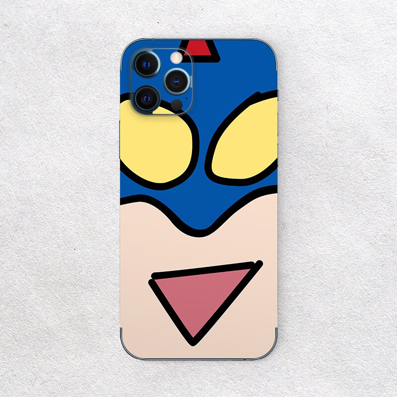 背膜 苹果 手机贴纸 后壳保护贴膜 创意个性彩膜 咸蛋超人蓝 iphone