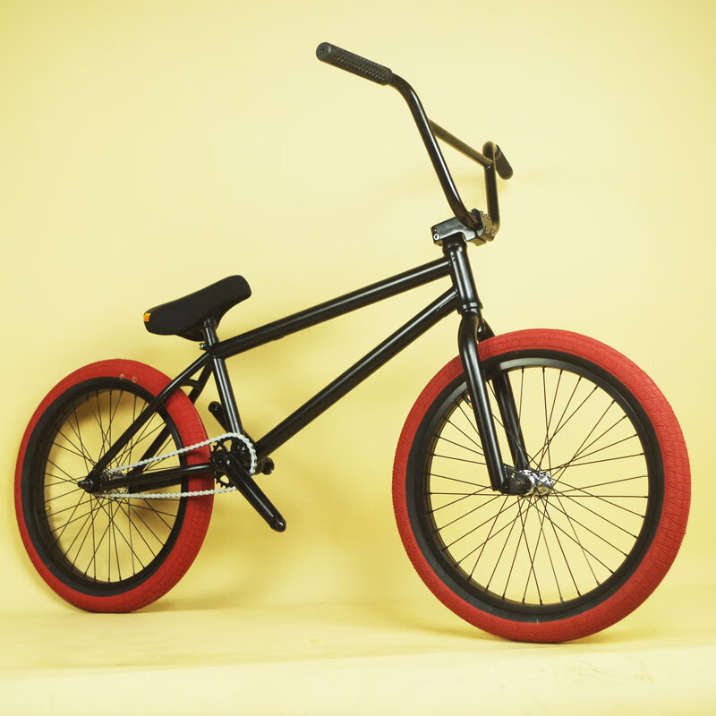 foly限量 bmx小轮车整车 极限动作自行车 20寸表演车 新手 黑色无刹车