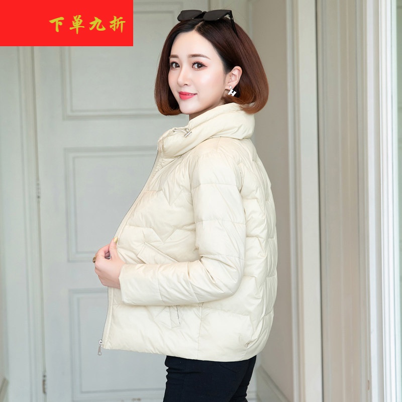 艾诗甜女士冬季小款棉袄棉服短款女轻薄2021新款秋小棉袄潮中年休闲