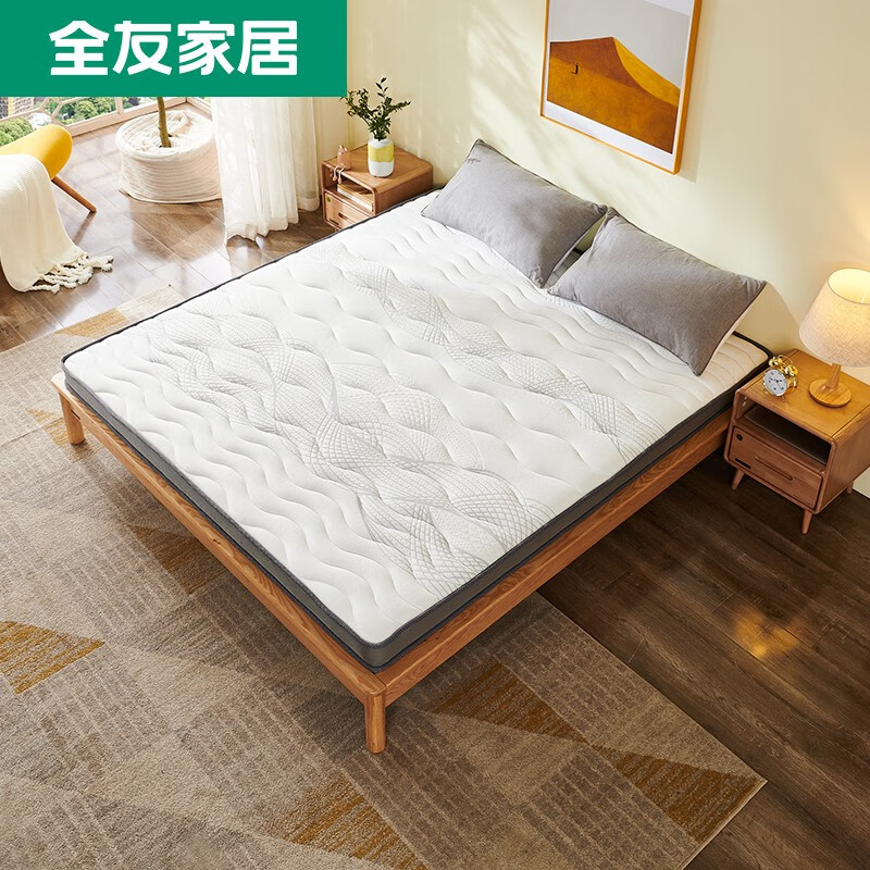 全友家居床垫 3D环保多功能薄款棕垫200*180*10cm床垫 105189-2 1.8米