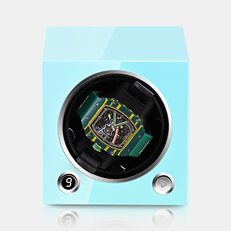 表位机械表自动上链盒旋转晃表器转表器家用腕表之家xbiao 知更鸟蛋蓝