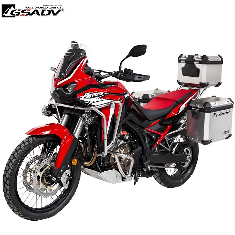 gsadv适用于本田非双crf1100l普版改装护杠上下杠水箱网 三箱尾箱架