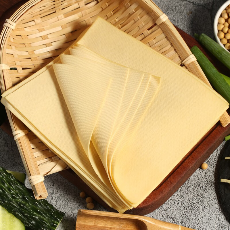 【延边扶贫馆】东粮 东北干豆腐皮千张新鲜油豆皮火锅专用腐竹皮豆