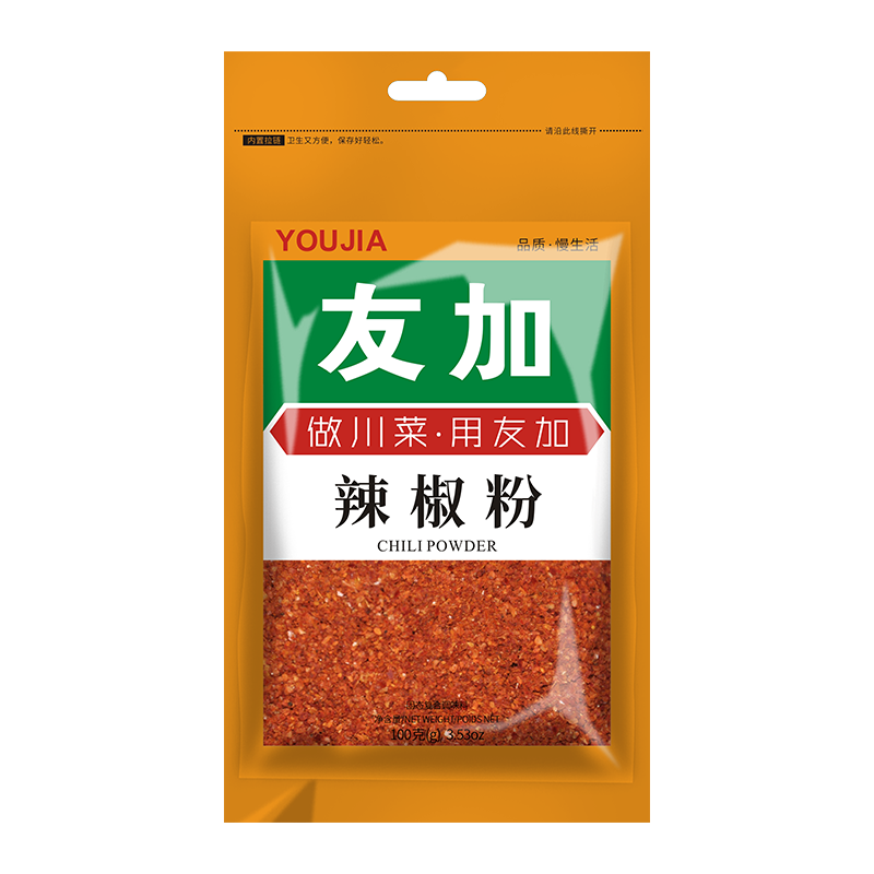 友加 辣椒粉100g 特辣特细火锅调料蘸料 烧烤撒料四川干辣椒粉