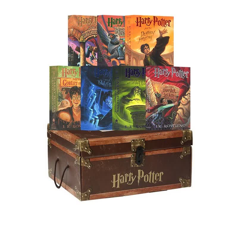 英文原版 哈利波特1-7纪念收藏版 美版Harry Potter Boxset Books 1-7 JK罗琳 珍藏版
