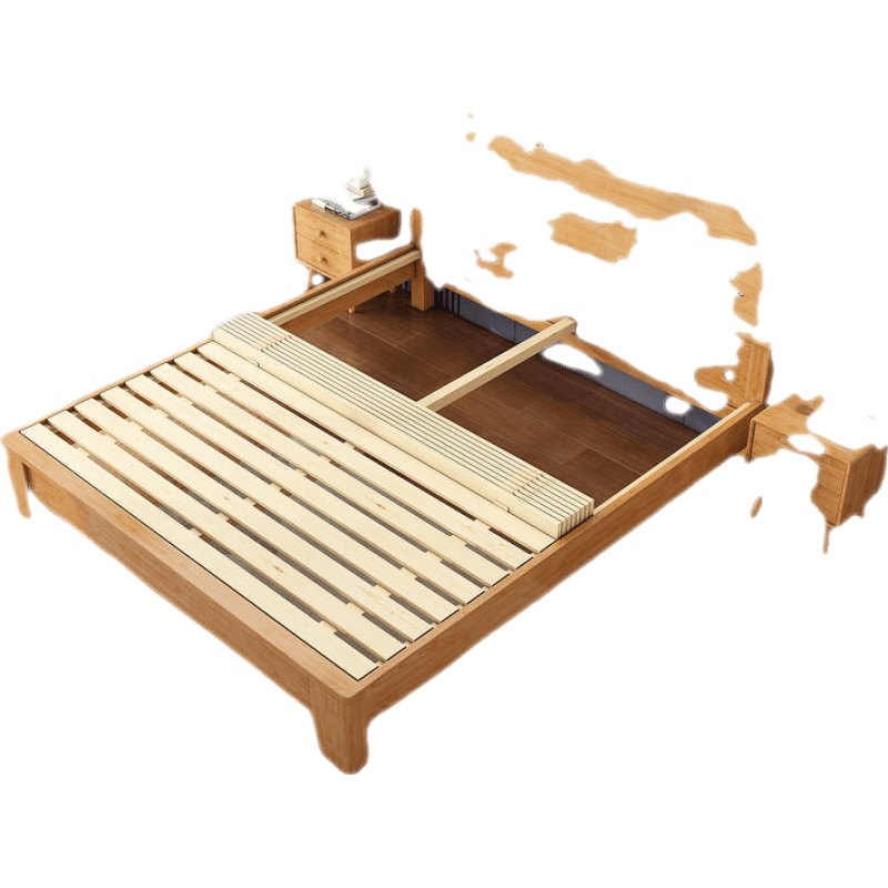 岚友硬床板垫片实木折叠松木板床垫硬床垫床板整块护脊椎硬板床垫 进口松木-横向床板(加厚无漆)实木硬床板 1800mm*2000mm