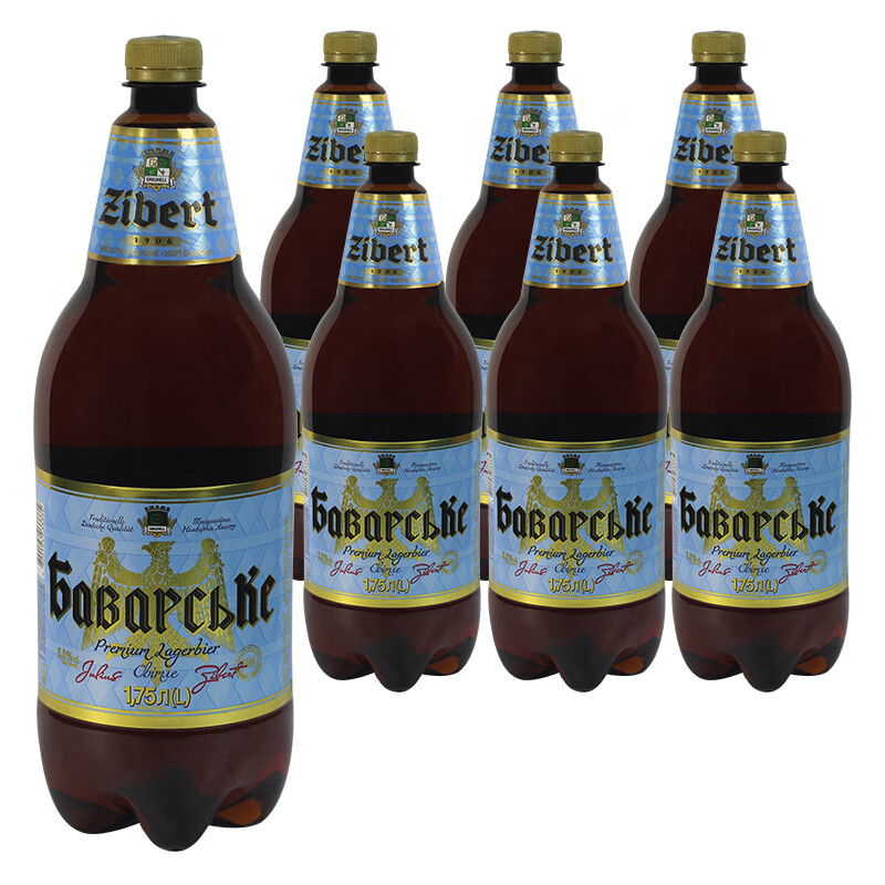 巴瓦克乌克兰原装进口巴瓦克纯麦啤酒1.75升*6桶整箱大麦黄啤 1.