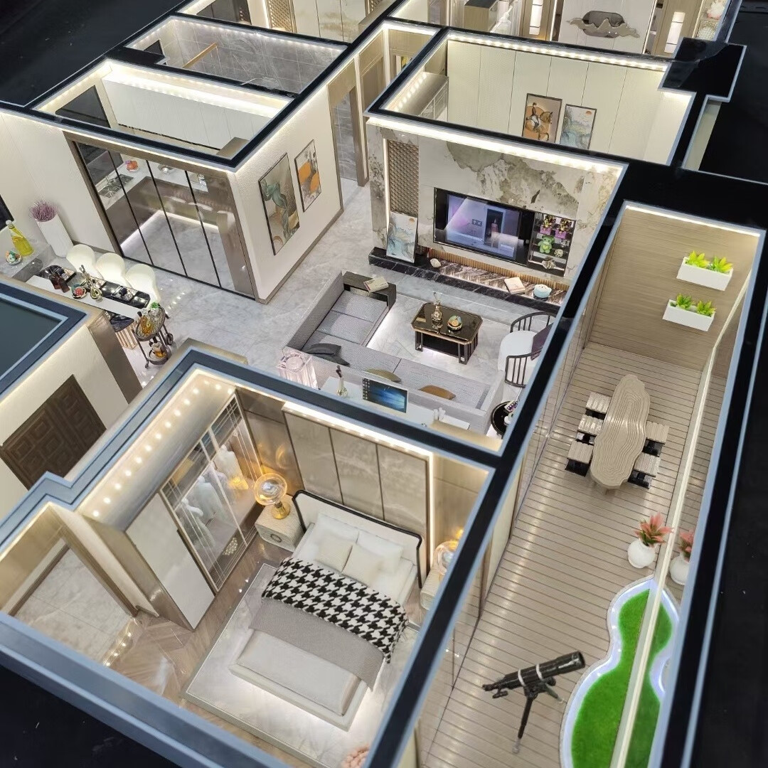 沙盘模型户型 售楼处户型智能家居diy房子 建筑小屋