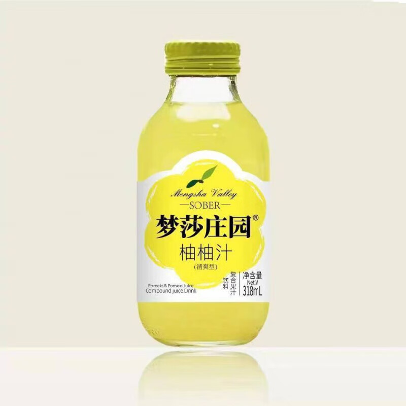 哈达(hata)梦莎庄园常山双柚汁318ml网红柚子乳酸菌维c果汁复合饮料