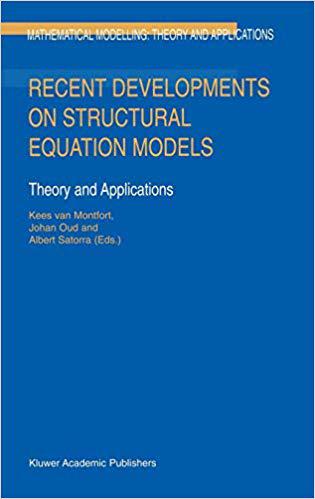 预订 recent developments on structural equation models