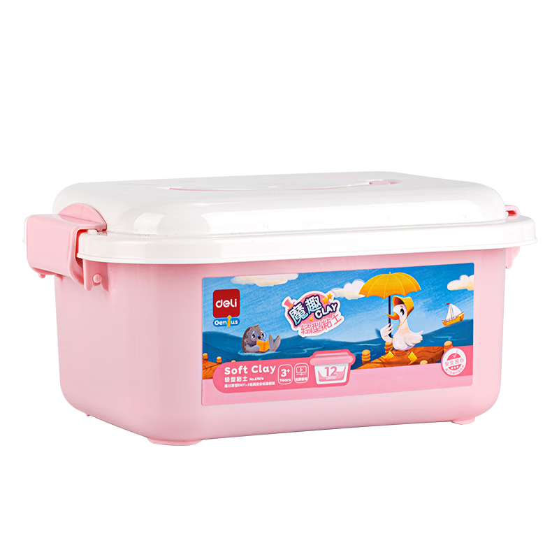 ����(deli)12ɫ����ճ�� ����������Ƥ����� �׶�԰�ֹ�DIY��� ��װ�����ɶ�ͯ���տ�ѧ�����к�Ů�� 13.2Ԫ