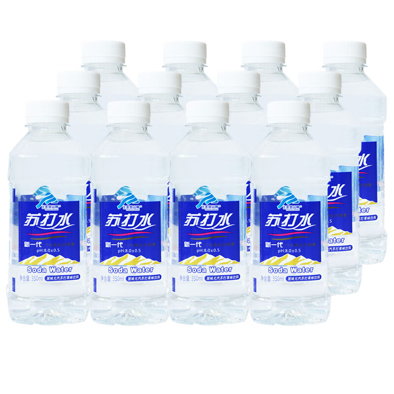 苏打水整箱12瓶*350ml气泡碱性柠檬水夏季饮用水 【350ml*12瓶】整箱
