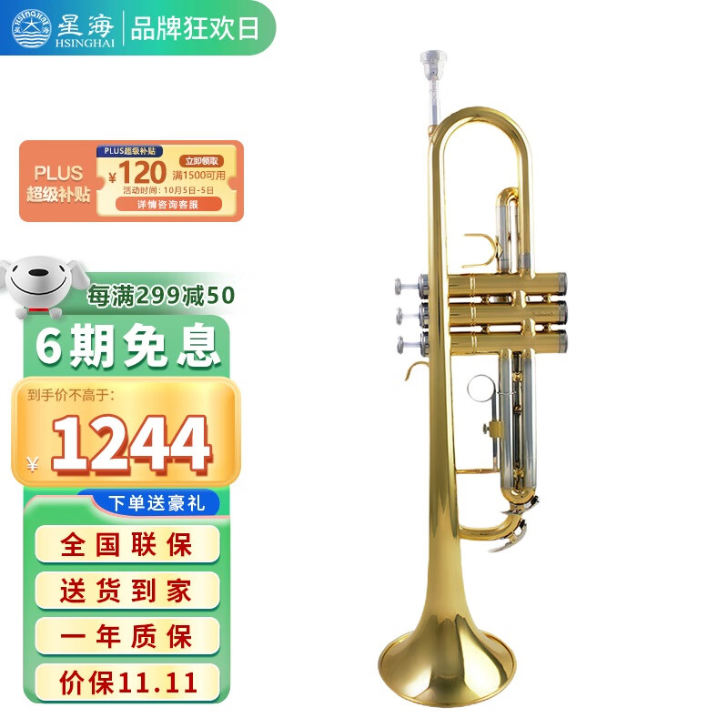 星海小号降B调 初学考级通用小号乐器XT-120属于什么档次？