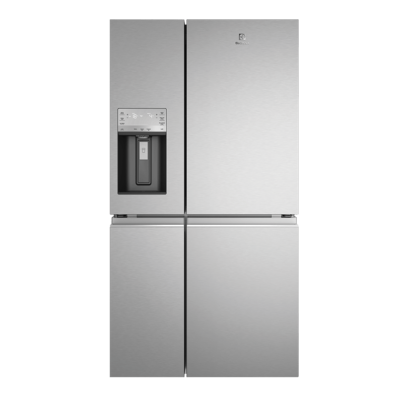 伊莱克斯（Electrolux）冰箱 原装进口十字对开门605升 风冷无霜0度保鲜 自动制冰电冰箱 EQE6879SA