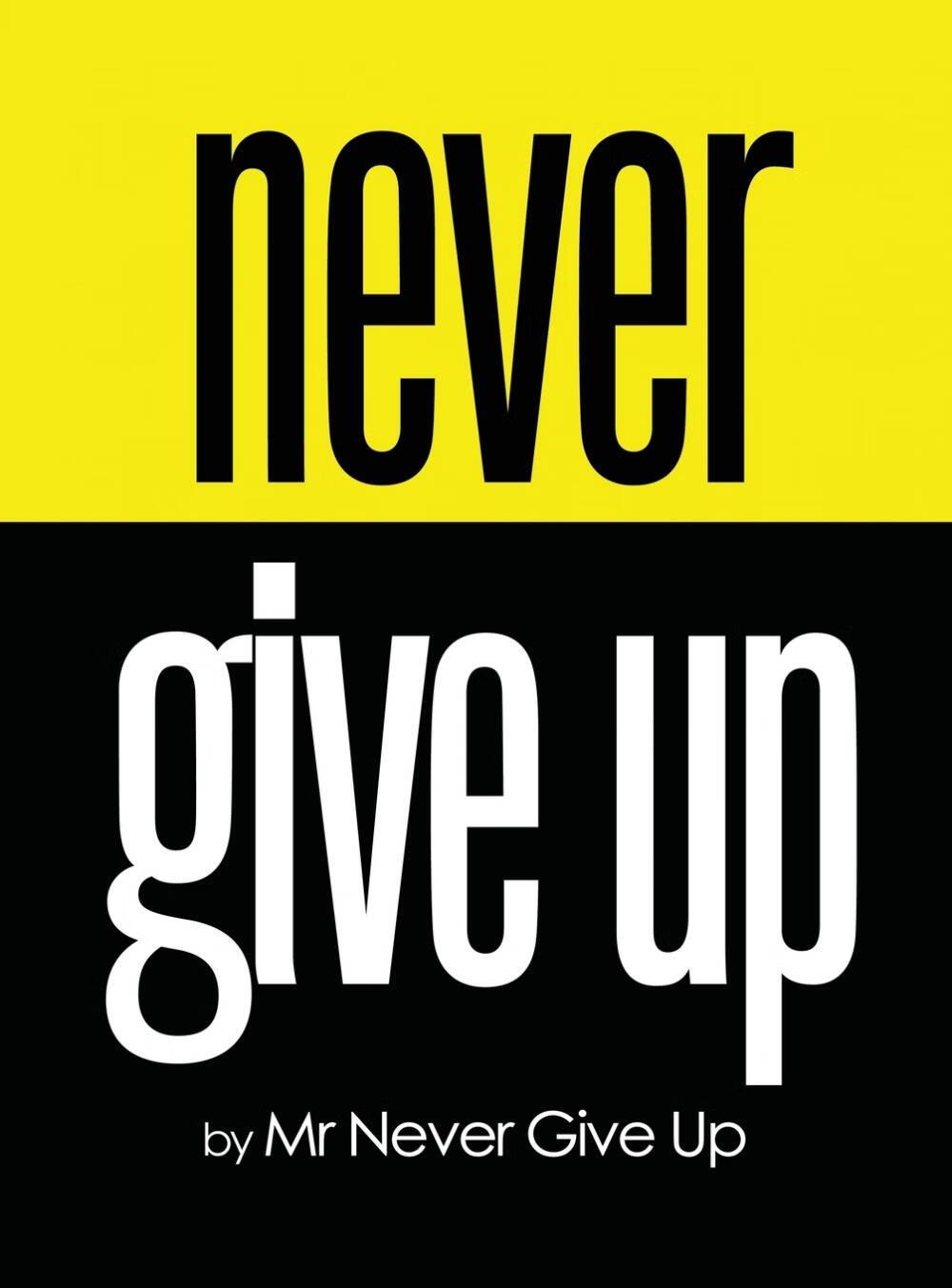 【预售 按需印刷】never give up