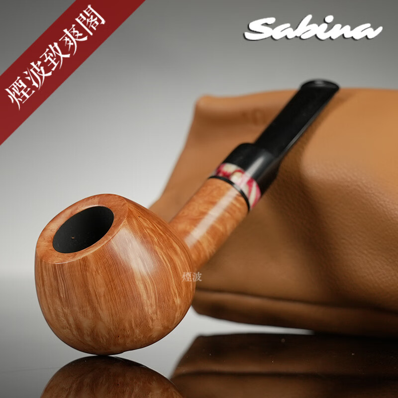 sabina santos 光面苹果型 猛犸牙 手工制 石楠木烟斗