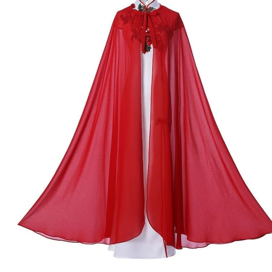 蔓草寇披风斗篷春秋夏古代衣服学生成人披肩外套拍照摄影合唱团服装