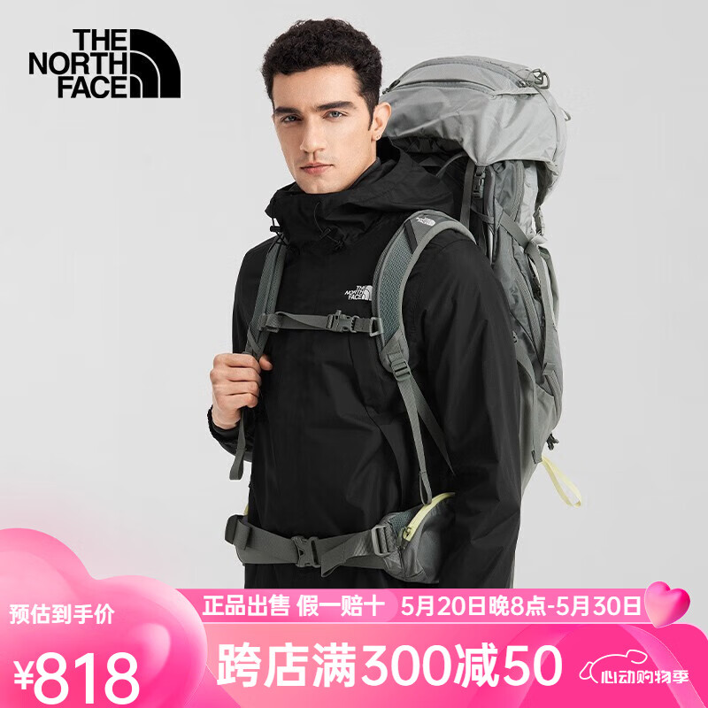 北面（The North Face）夹克男士秋冬新款户外防水透汽单层冲锋衣7QOH 7QOH-JK3黑色 XL 180/108A