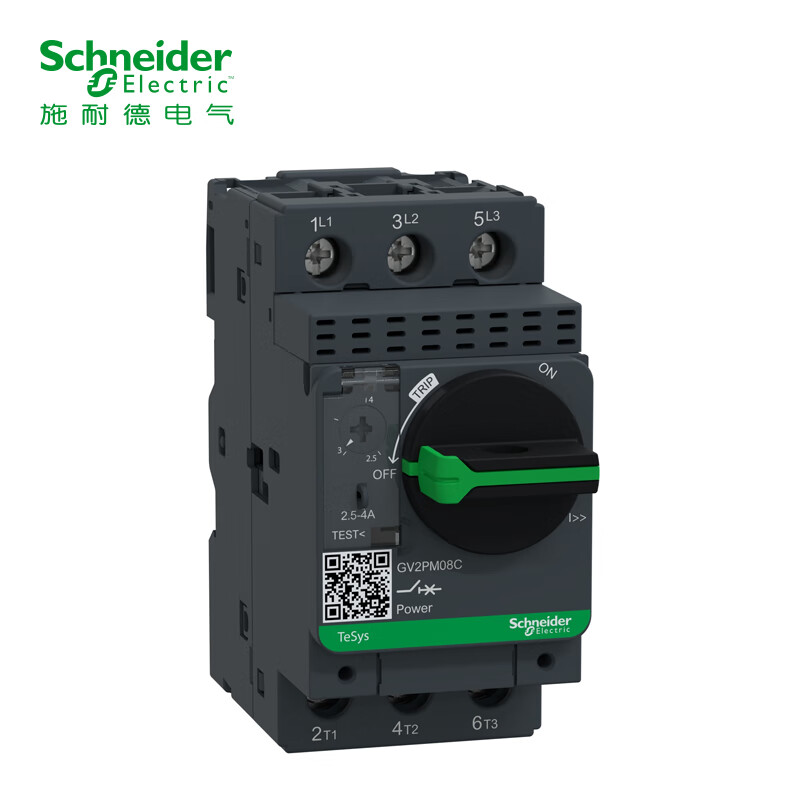 施耐德Schneider Electric GV2/PM08C/2.5-4A 电动保护断路器 1件