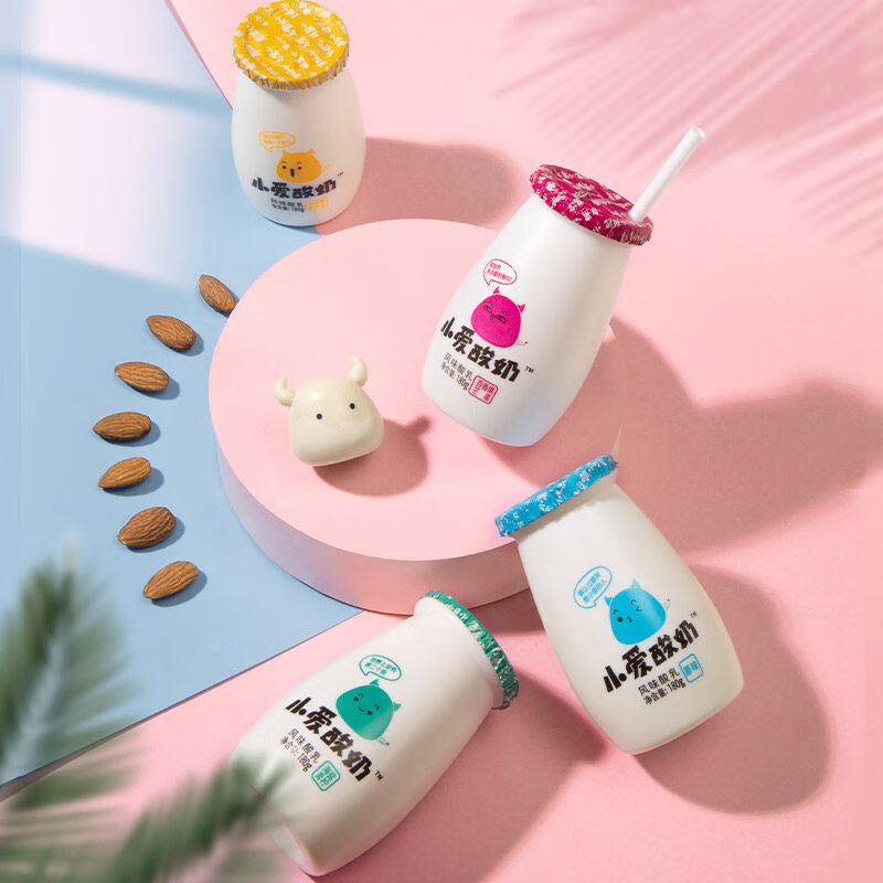 皇·氏乳业 180g*12瓶 小爱酸奶低温风味酸乳整箱儿童小酸奶顺丰 冰淇