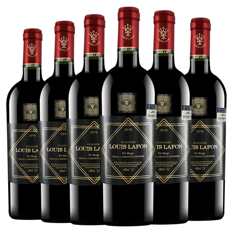 【超市红酒】路易拉菲（Louis lafon）红酒 法国原瓶原装进口干红葡萄酒 整箱装 750ml 传颂干红-六瓶装