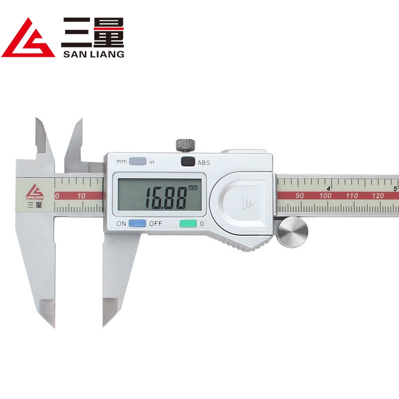 三量（sanliang）0-150mm电子数显卡尺高精度不锈钢游标卡尺数字测量 JDF01数显卡尺0-150mm(超速芯片)