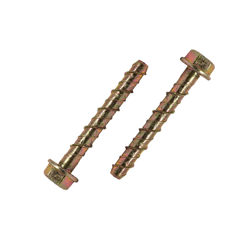 樱姬六角混泥土螺丝钉水泥墙切底自攻自切水泥锚栓 8*80(彩锌20pcs)