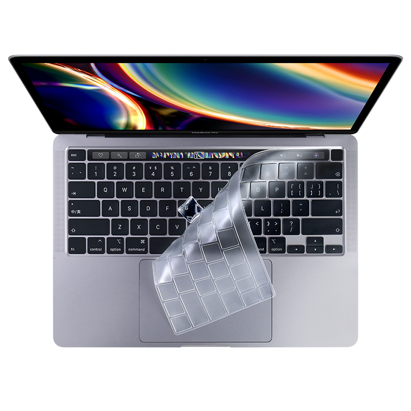 JRC 苹果MacBook Pro13英寸Touch Bar触控条全覆盖键盘膜2020/22款A2289/A2251/A2338超薄透明保护膜M1/M2