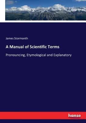 预订A Manual of Scientific Terms