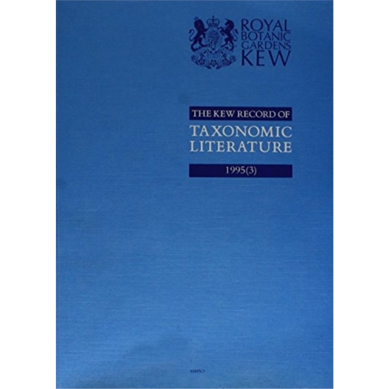 预订the kew record of taxonomic literature relatin