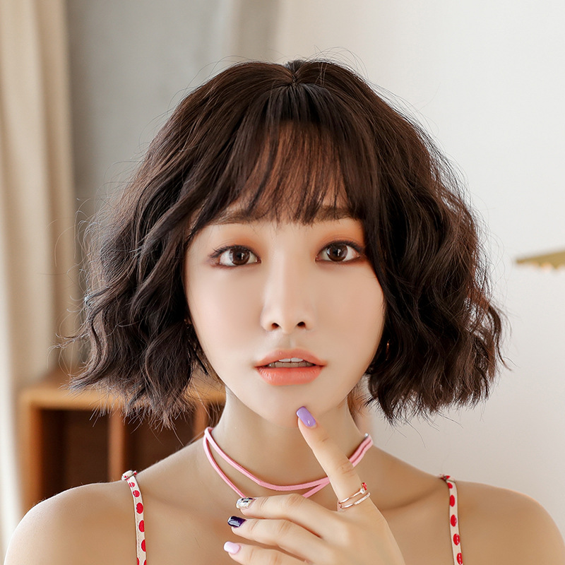 短发女2020最新款烫发,2021年最新款烫发 唐妮 假发女短发短卷发玉米烫bobo韩国波波头帅气网红