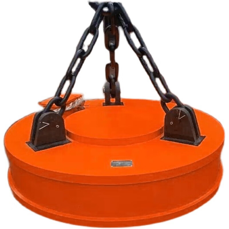 惠利得小型手拉电磁吸盘圆形重型工业强磁力吸废铁盘龙门吊耐高温电动