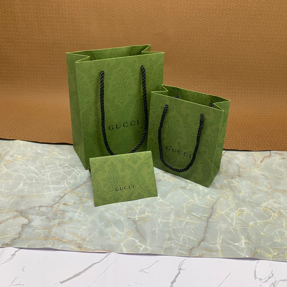 恒愎绿色纸袋香水袋口红袋包装袋手提袋购物袋子围巾袋 口红礼品.