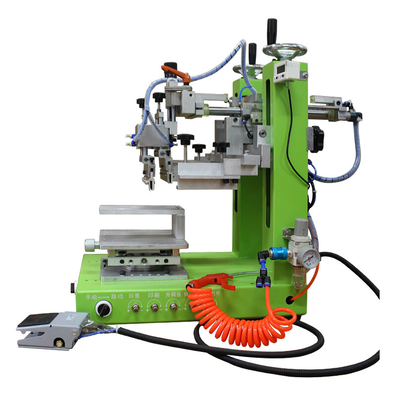 丝网印刷机半自动气动桌面高精密斜臂摇摆移印机工业印刷机械设备