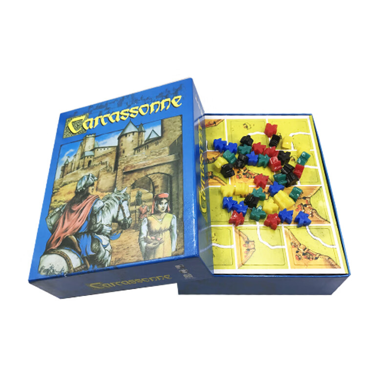 【拍前联系客服】卡卡颂桌游含河流扩二合一五合一扩加厚版卡卡城儿童