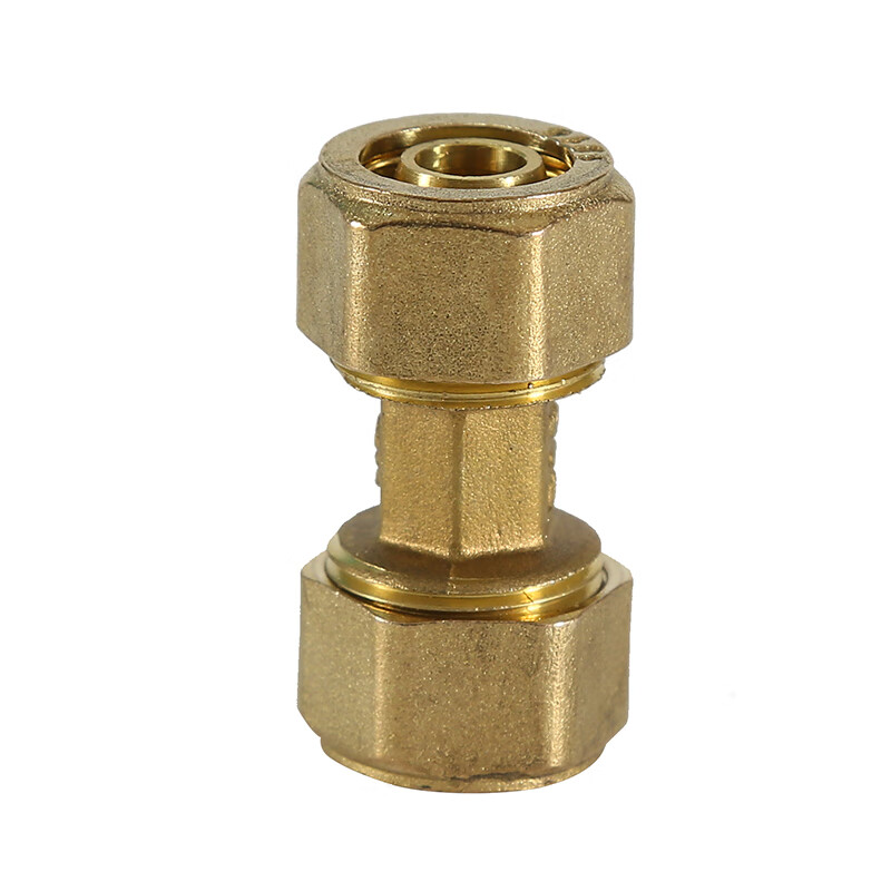 哲弘地12铝塑管接头4分铜卡扣内外丝直接弯头三通太阳能热水器活接头