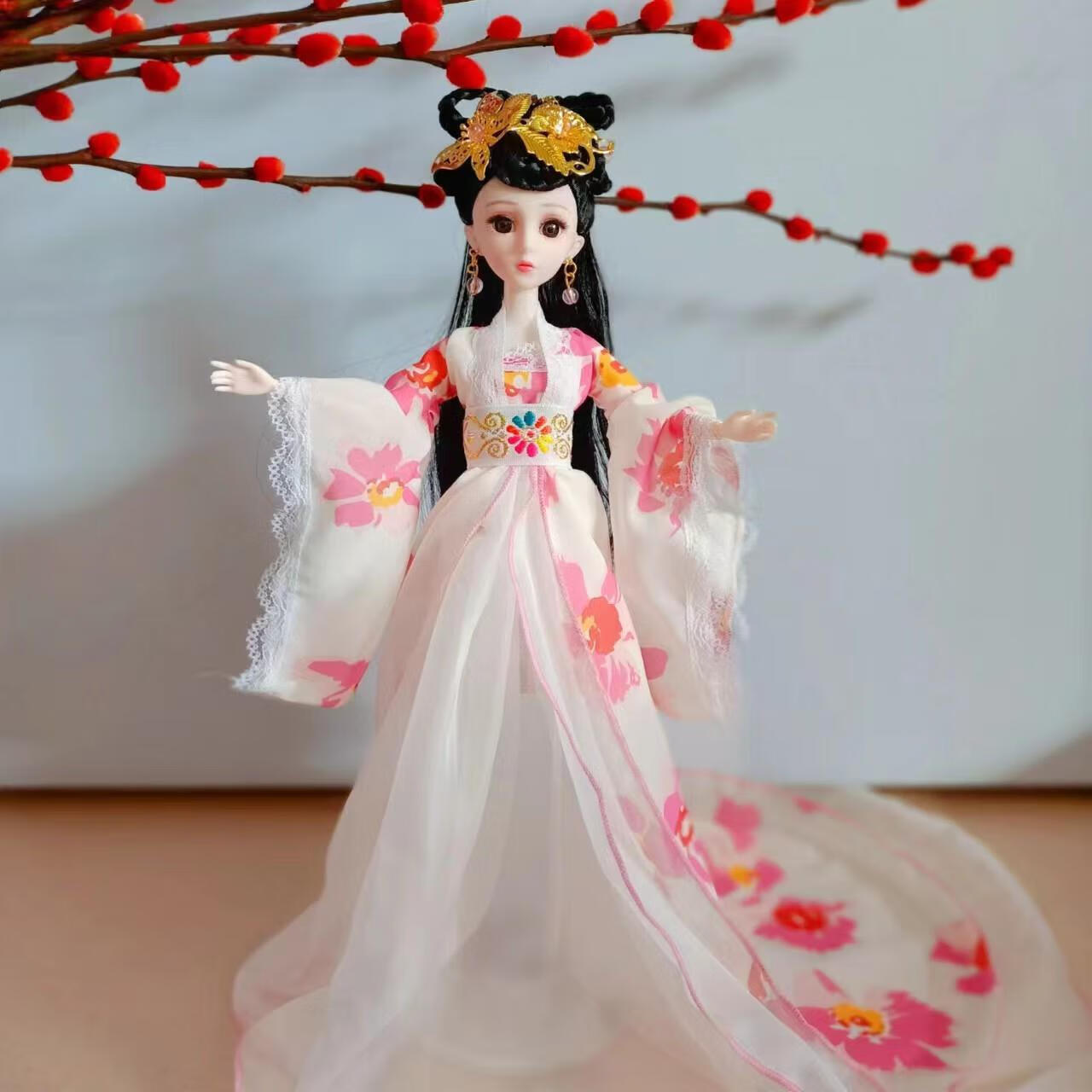 hui)中国风汉服古装洋娃娃30cm公主人偶玩具全套古风换装古典娃娃礼物