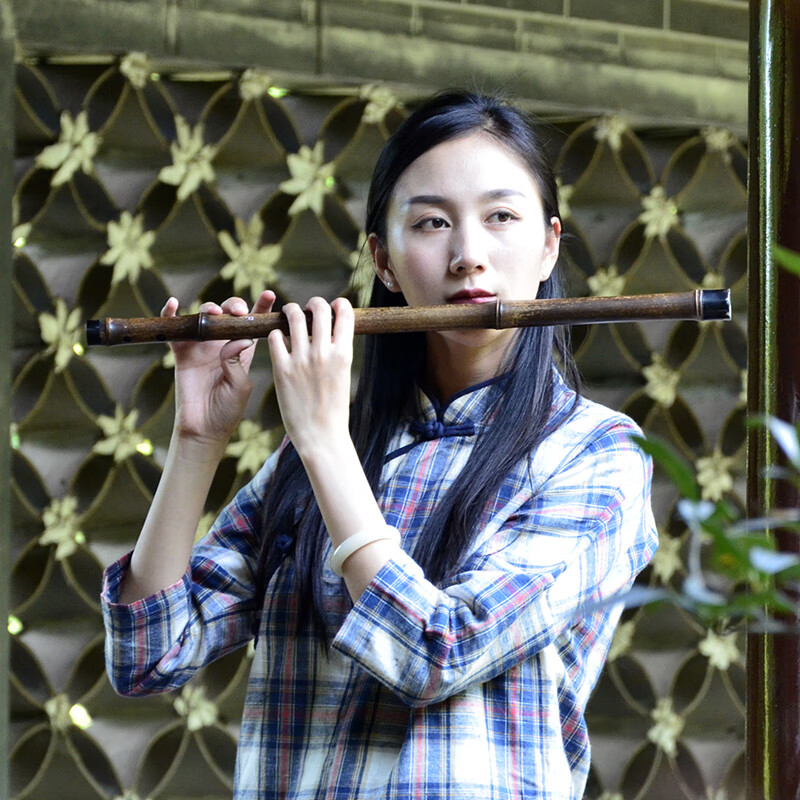 玉屏箫笛 深山紫竹笛子横笛乐器初学演奏整节笛学生入门古风专业竹笛