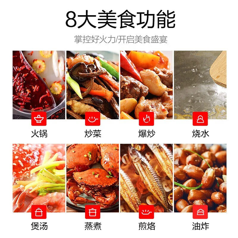 半球电磁炉5000W大功率家用触控按 耐用加厚面板 八档火力 大功率5000W单机款 套餐