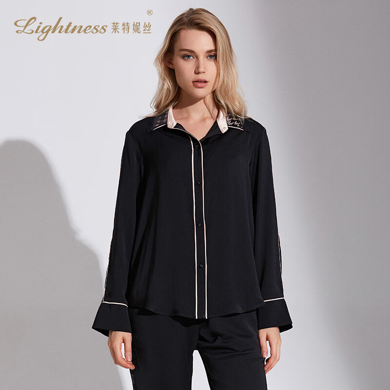 莱特妮丝(lightness)  秋冬新款时尚家居服上衣舒适亲肤睡衣女f7494