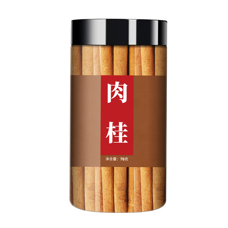 黄连肉桂交泰丸茶原材料四川鸡爪黄莲非黄连和肉桂心泡水 罐装肉桂70g