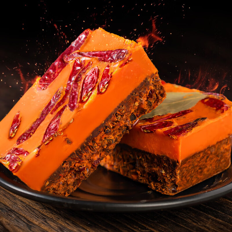 川骄火锅底料小块独立包装牛油麻辣火锅底料串串冒菜番茄火锅底料 金砖牛油火锅底料500g*2【特辣+微辣】