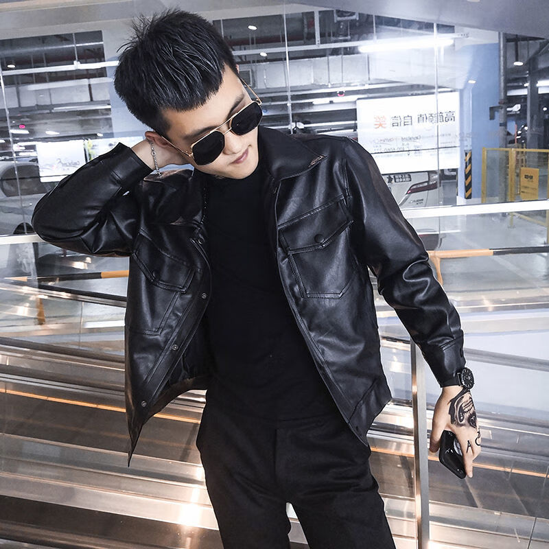 小号小码男装矮小个子外套s号xs码皮衣男士外套春秋社会精神小伙小码