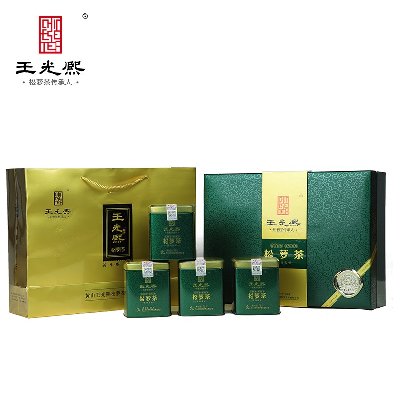 王光熙【商务好礼】绿茶2024新茶黄山炒青绿茶松萝绿茶一级精选礼盒