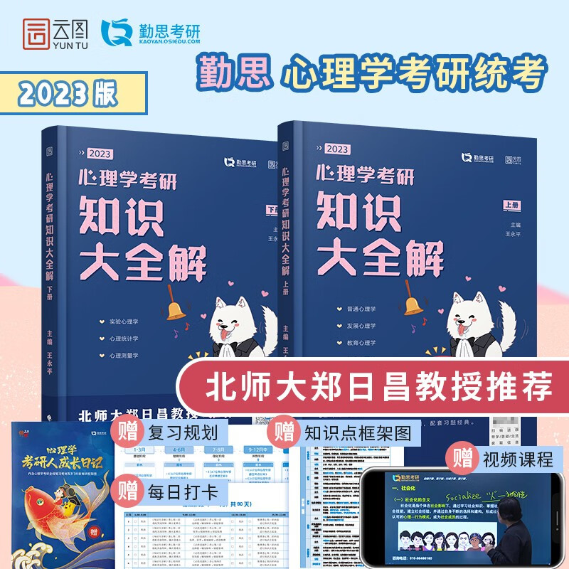 勤思2023考研心理学考研知识大全解 312心理学专业基础综合云图