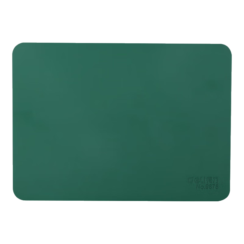 得力(deli)财务专用印章垫 方形盖章垫 军绿色9878